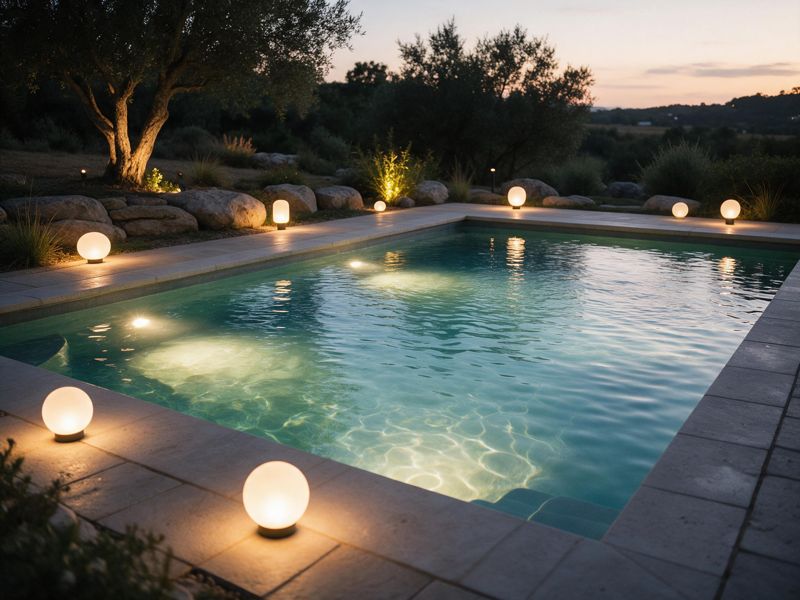 landscape lighting project near Franklin, TN